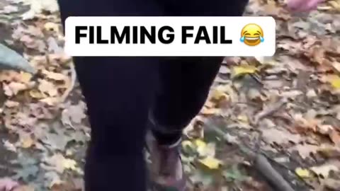 HE TRIED FILMING WITHOUT LOOKING 🤦🏼‍♀️