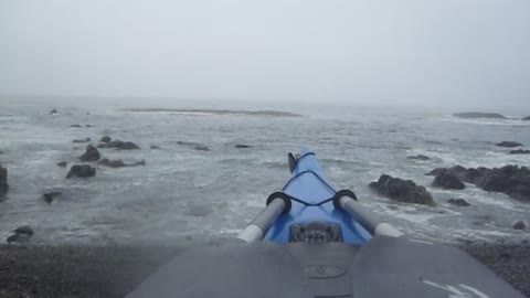 Kayak sledding!