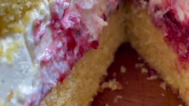 Delicious strawberry cake