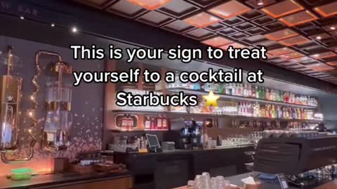 Fun fact Starbucks reserve has cocktails 🤩