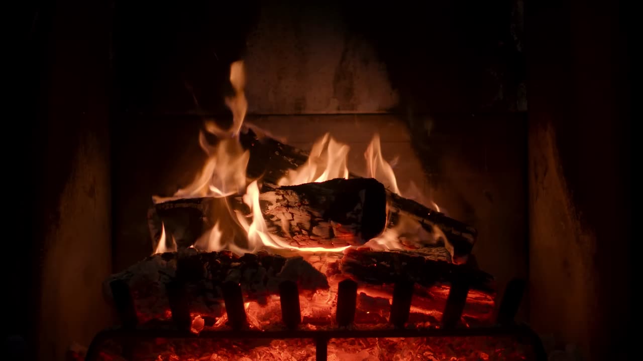 Relaxing Smooth Jazz Music Fireplace ~ Night Jazz Ambience