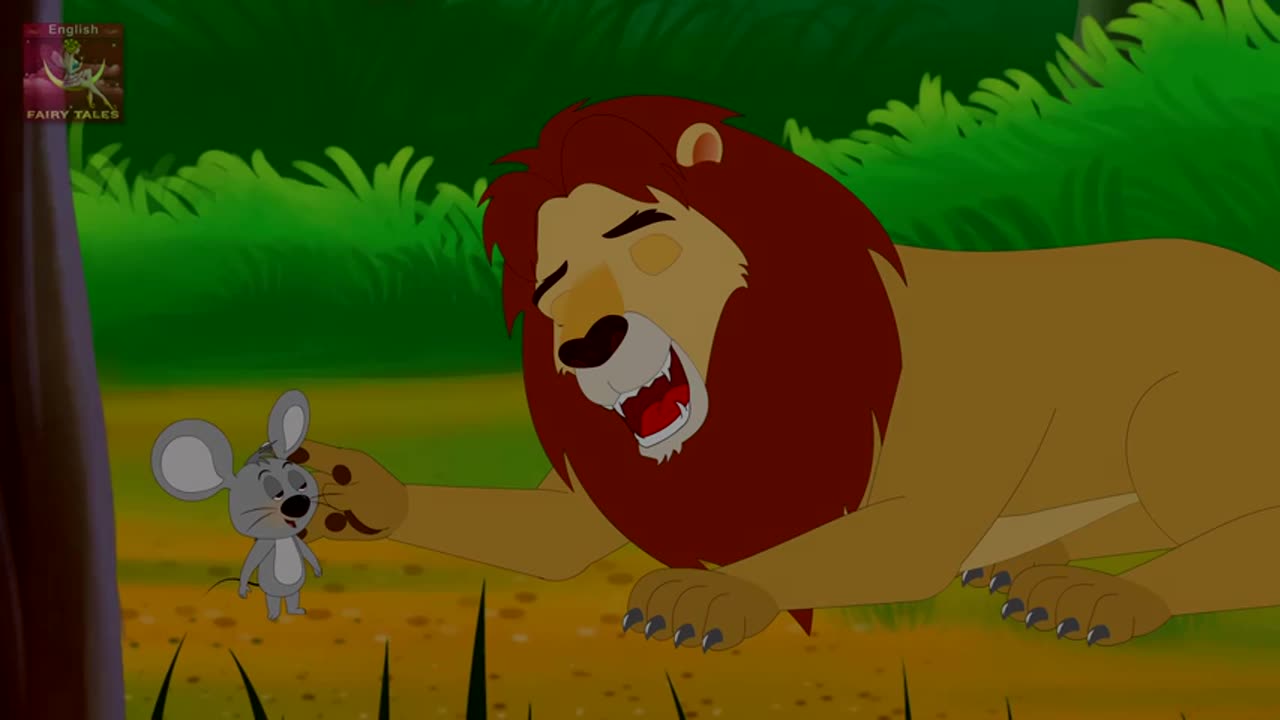 The loin and the mouse fighting drama.