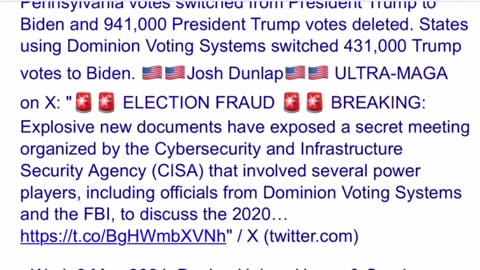 20/20 Election Fraud👀 46/50👓