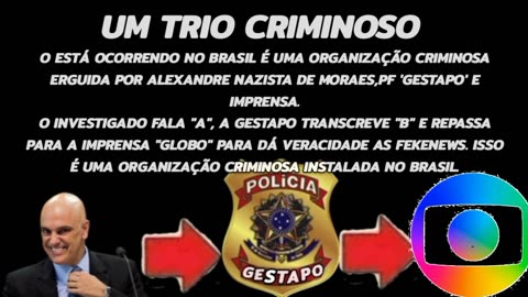 A organização criminosa instalada no Brasil.