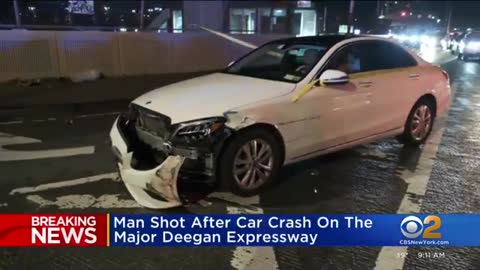 Man shot after crash on Major Deegan Expressway