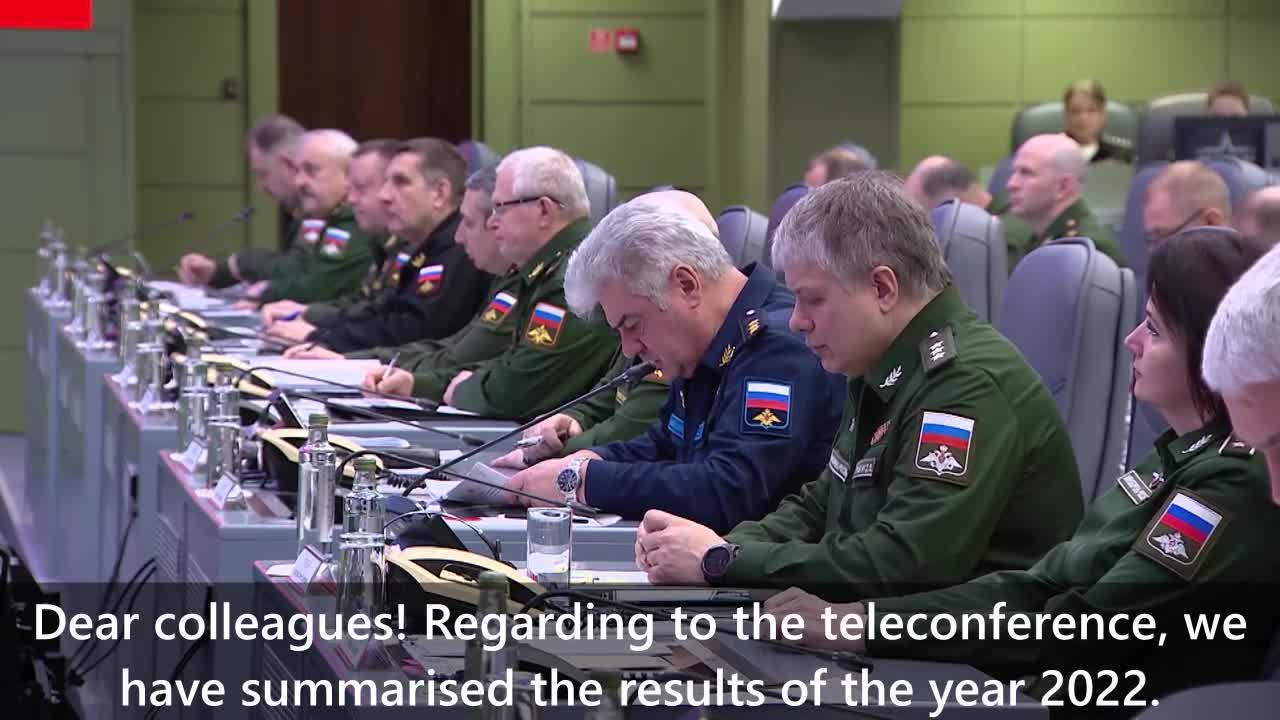 Russian Defence Minister hosts final teleconference with leadership of Russian Armed Forces