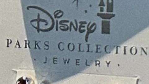 Disney Parks Mickey Mouse January Faux Birthstone Garnet Silver Color Earrings #shorts