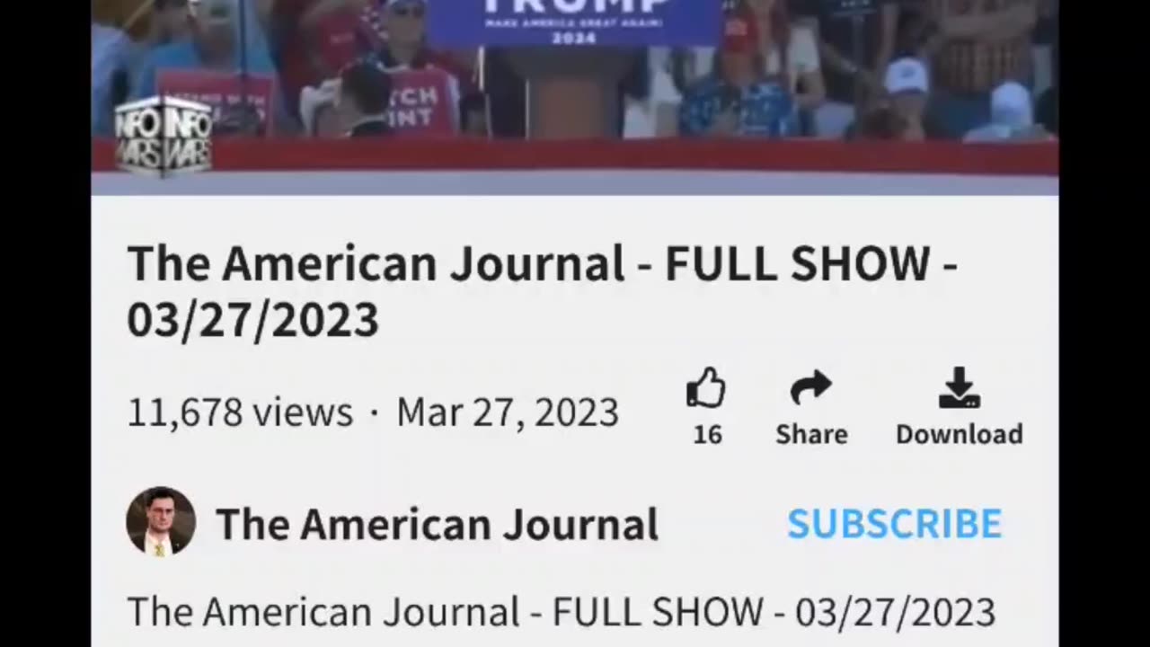 (Removed From ScrewTube) Post Trump Waco Rally Call in to The American Journal(3/27/23)