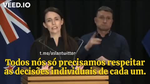 Jacinda Ardern: "Só precisamos respeitar as decisões individuais de todos.