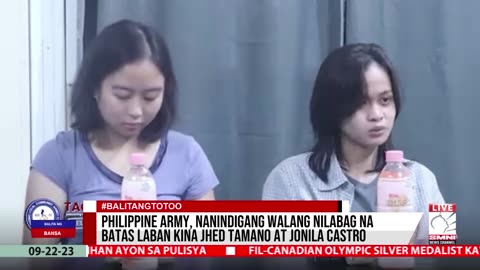 Philippine Army, nanindigang walang nilabag na batas laban kina Jhed Tamano at Jonila Castro