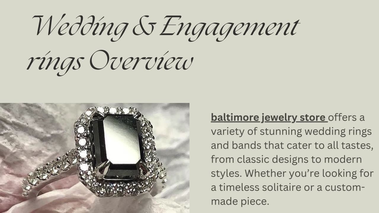 Baltimore Jewelry Store – Fine Jewelry & Engagement Rings