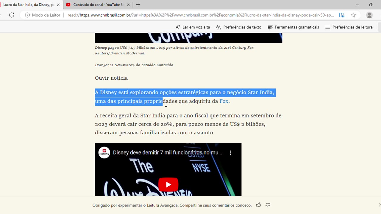 Lucro da Star India, da Disney, pode cair 50% após perda de direito de transmissão críquete