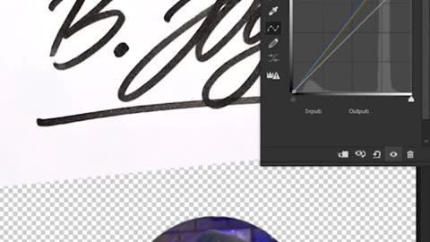 signature creating in photoshop