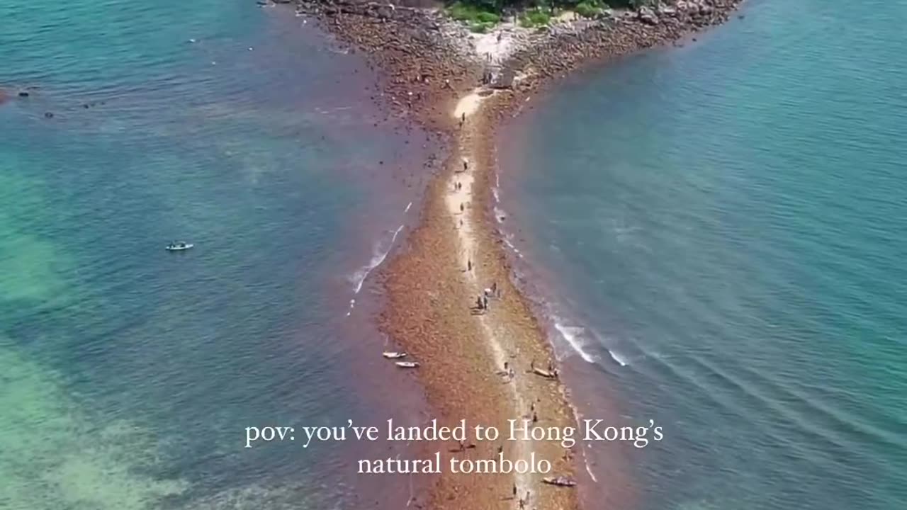 Hidden Beach at night aerial view hongkong