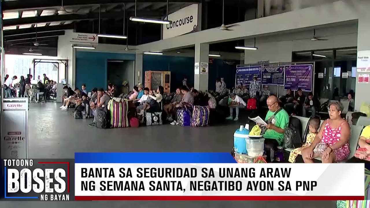 Banta sa seguridad sa unang araw ng Semana Santa, negatibo ayon sa PNP