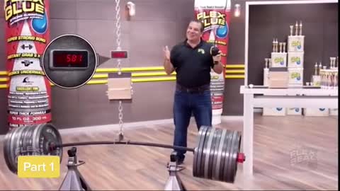 Man“Tested ”Strong Flex Glue to See If it Works as Shown on TV