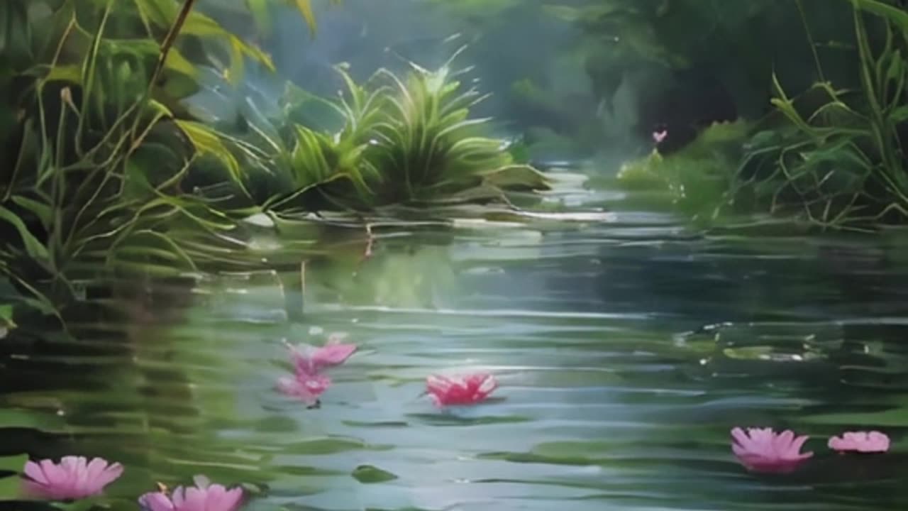 Lotus in river