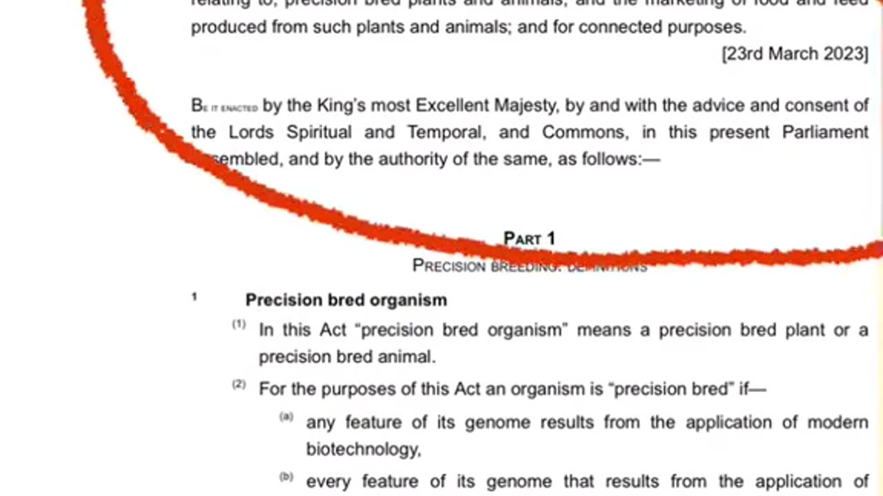 Genetic Technology (Precision Breeding) Act 2023