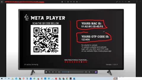 Configuração do app META para tvs ROKU