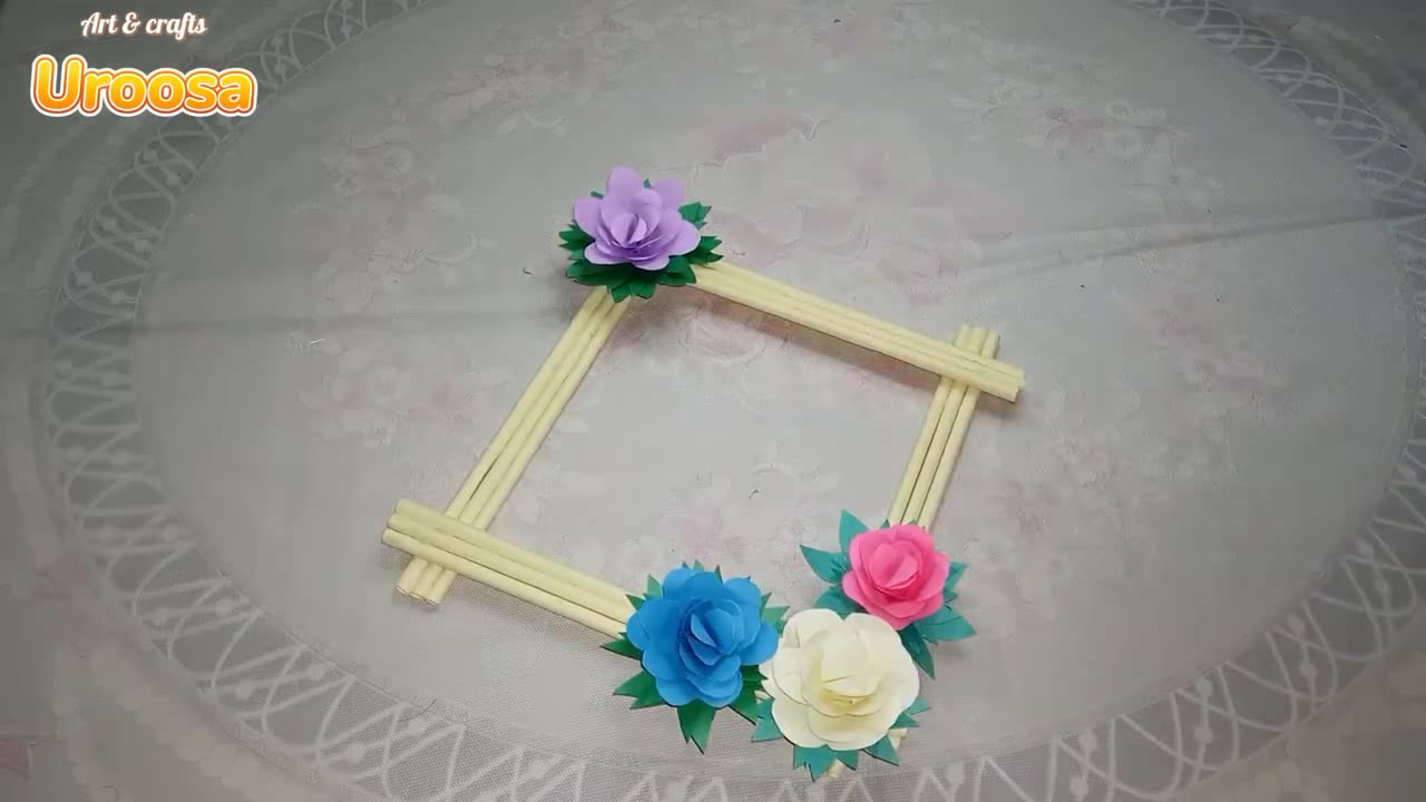 How to make wall hanging with paper / making wall hanging