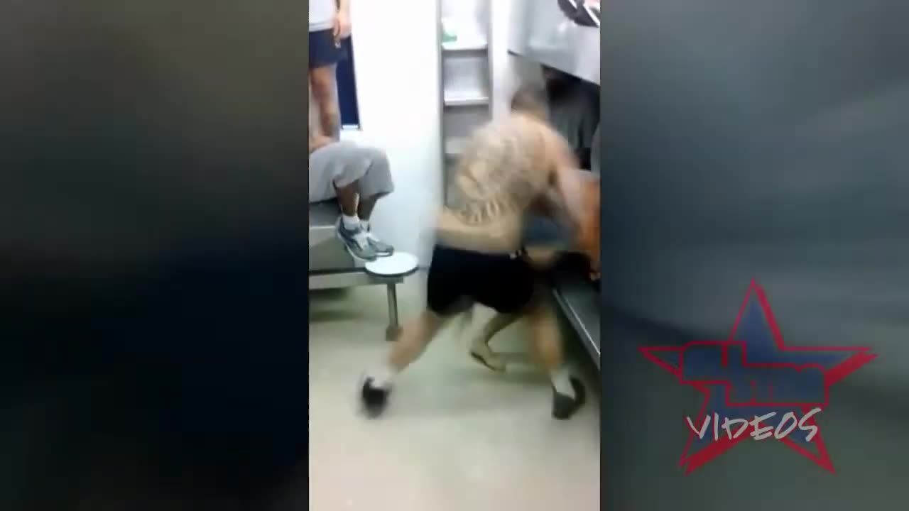 Brutal Jail House Fight Club!!! USA Prison Fights.