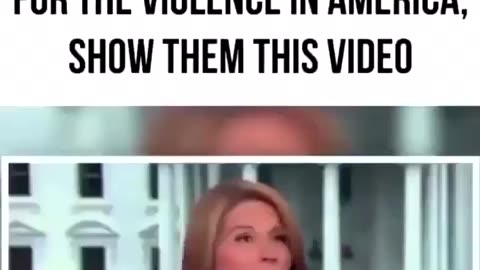 If you see a Democrat blaming President Trump for the violence in America, show them this video: