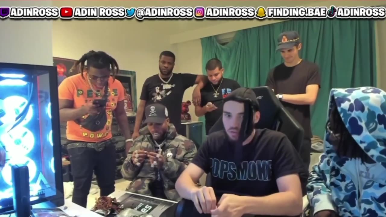 Tory Lanez freestyles with Adin Ross and VVS Ken (Twitch Live Stream)