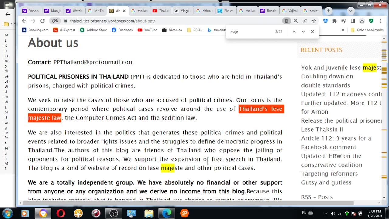 Thailandese royals used 2014 Thai coup d'état TO GET ME KILLED VIA PSYCHIATRY