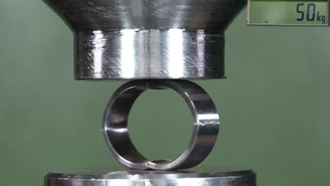 How Strong Is Tungsten Ring? Hydraulic Press Test!1