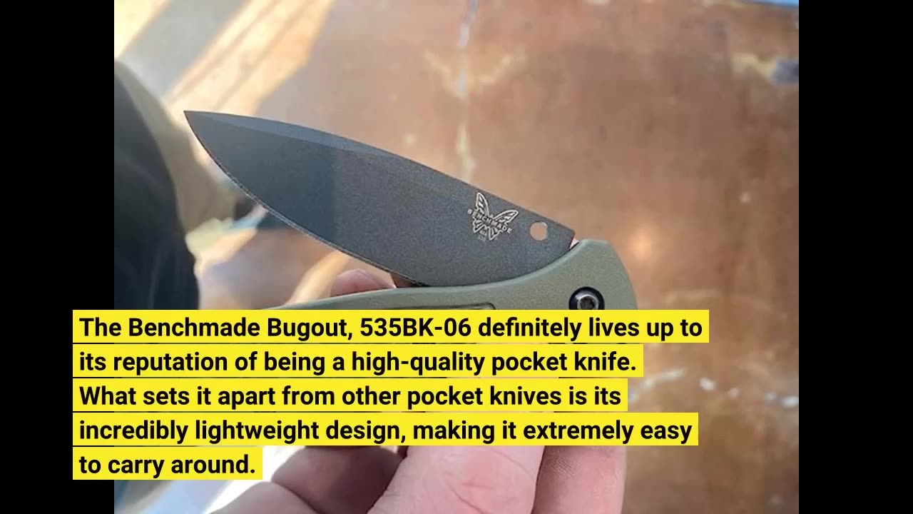 Customer Feedback: Benchmade Bugout, 535BK-06