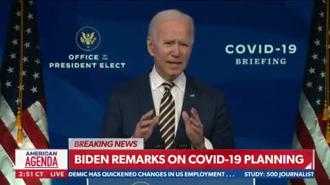 WATCH: Biden on vaccination plan “I’m going to move heaven and earth..