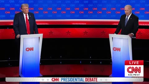 CNN Presidential Debate: President Joe Biden and former President Donald Trump