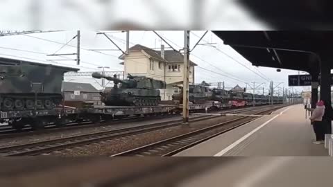 US military convoy Poland