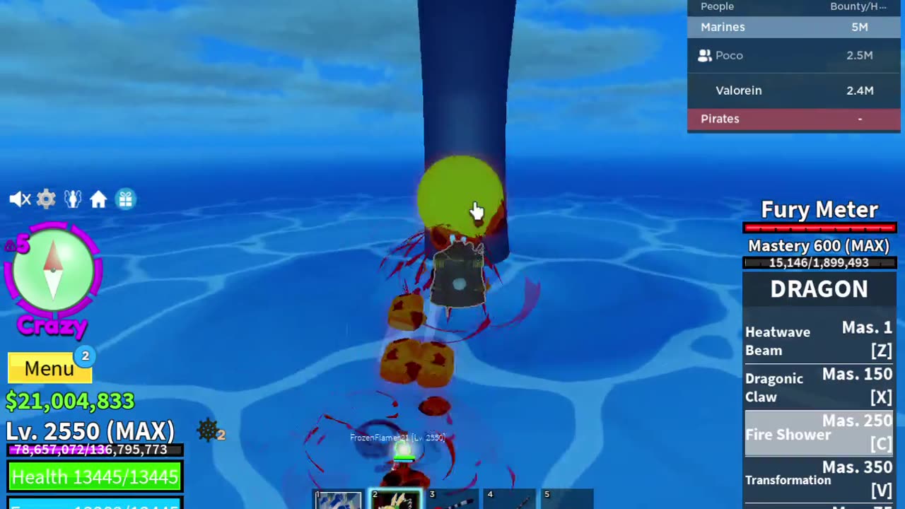 Blox Fruits - Rough seas with frozen