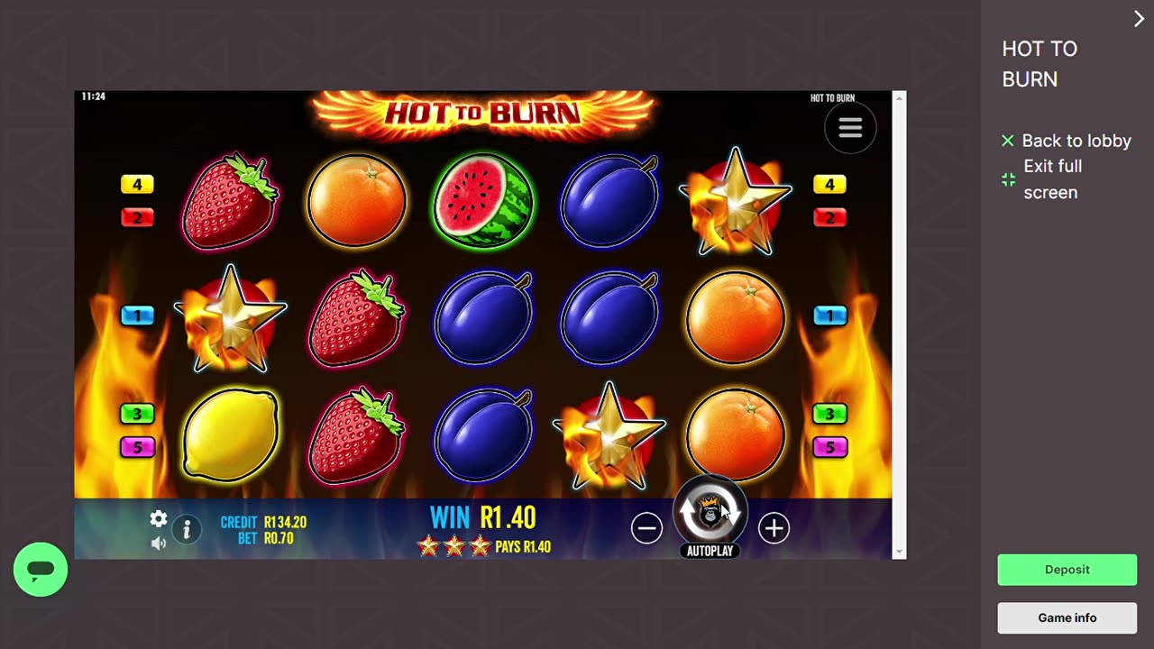 Hot to burn - Online slot machine