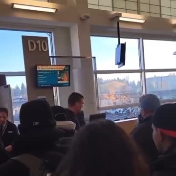 Seattle airport. An absolute degenerate MORON has a hard on for Hitler.