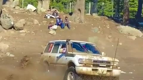 Jeep competition in foothill of Hindukush mountains