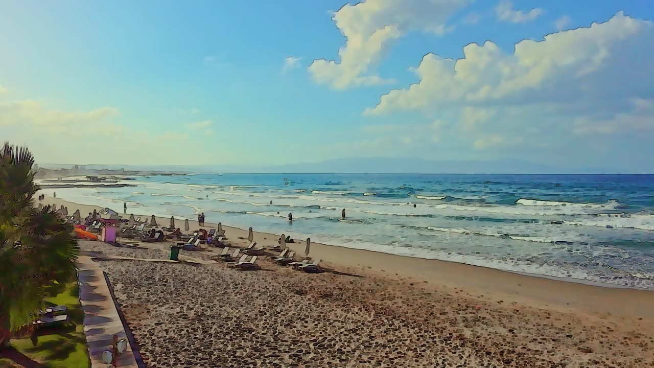 DJI Neo at windy beach