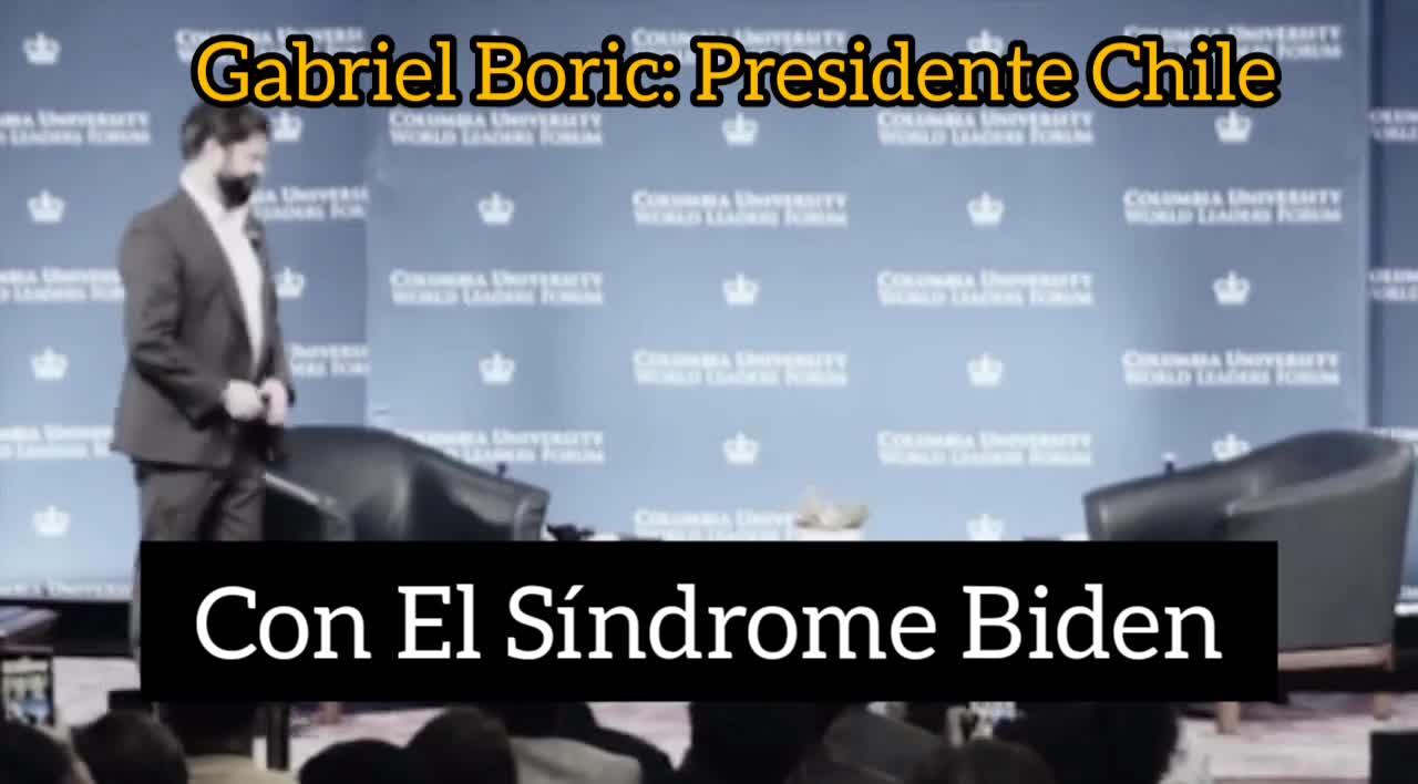 GABRIEL BORIC: PRESIDENTE DE CHILE TIENE EL SÍNDROME BIDEN