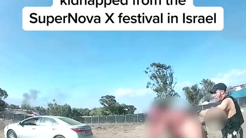 Hamas kidnapping recorded on dashcam