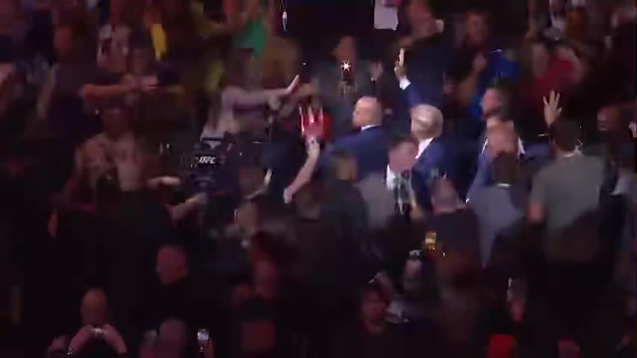 Donald J. Trump attends UFC 290