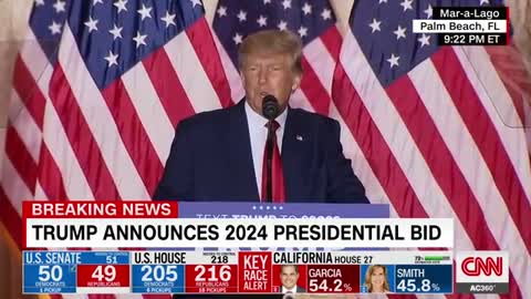 Watch Donald Trump announce his 2024 candidacy