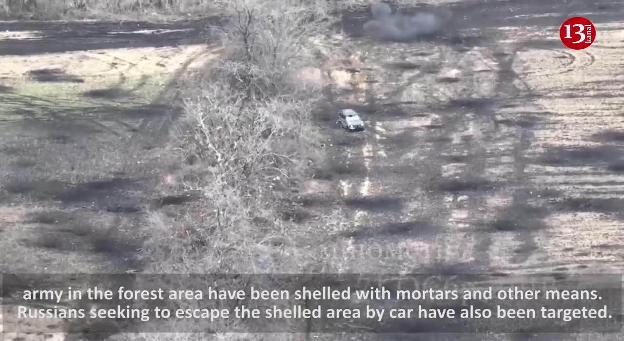 Moving secretly in an open area, Russians WERE TARGETED - They sought to flee by getting into car