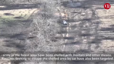 Moving secretly in an open area, Russians WERE TARGETED - They sought to flee by getting into car