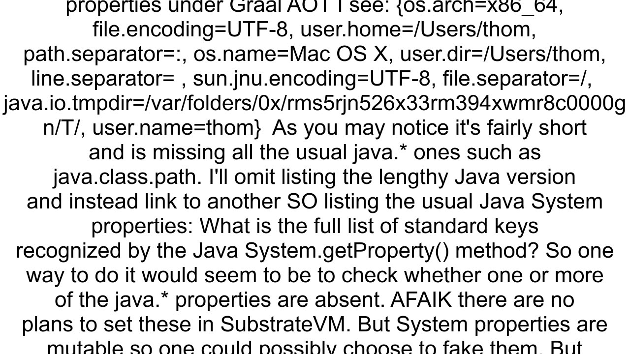 How can you tell if your Java program is running in a GraalVM AOT context