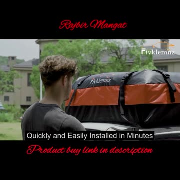 FIVKLEMNZ Car Rooftop Cargo Carrier Roof Bag Waterproof