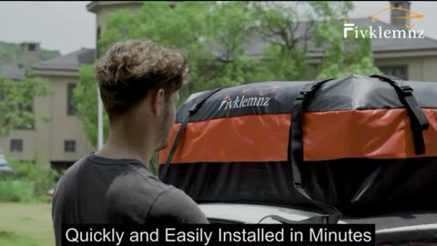 FIVKLEMNZ Car Rooftop Cargo Carrier Roof Bag Waterproof