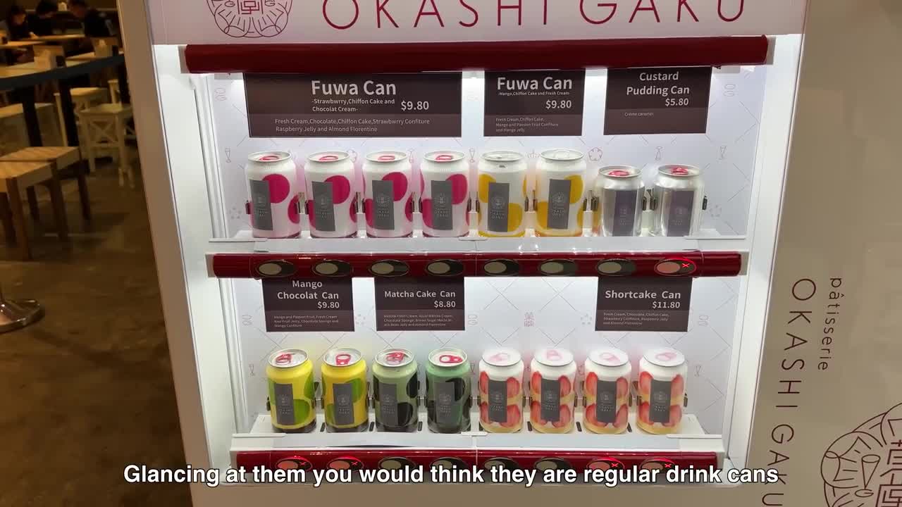Cake in a Can Vending Machine