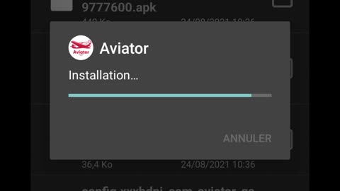 Installation de Predictor Aviator