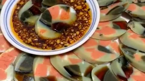 Preserved egg sausage